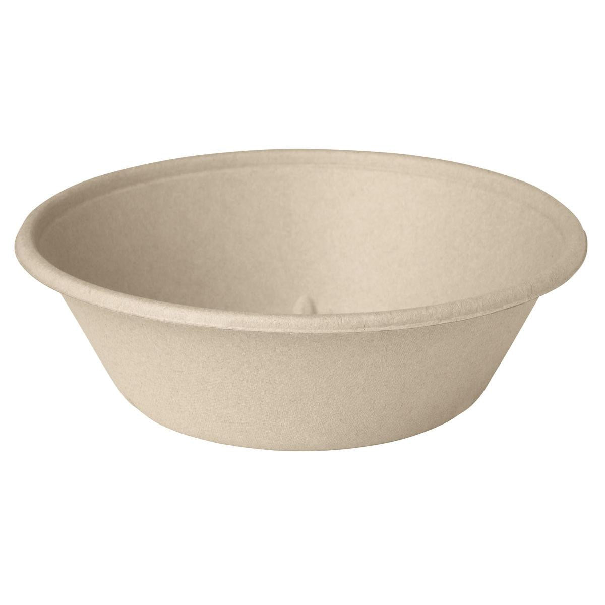 Classic Bowl 1000 ml - uncoated  Braun Bagasse 194x194x60 | Packung (40 Stück)-zoom-1