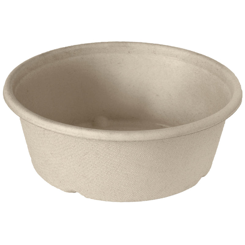 Classic Bowl 600 ml - coated  Braun Bagasse BAT/PLA-coated 154x154x56 | Packung (40 Stück)-zoom-