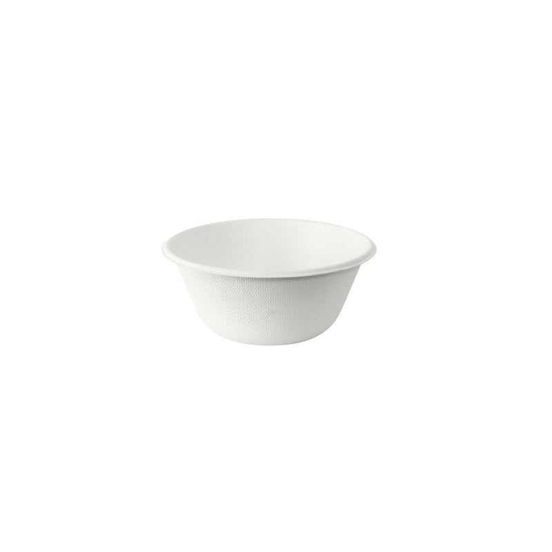 Coppa Bowl 250 ml - uncoated  Weiß Bagasse 116x116x50 | Packung (50 Stück)-zoom-