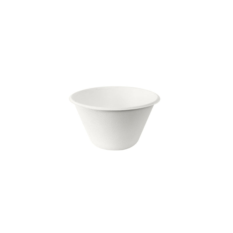 Coppa Bowl 350 ml - uncoated  Weiß Bagasse 116x116x66 | Packung (50 Stück)-zoom-