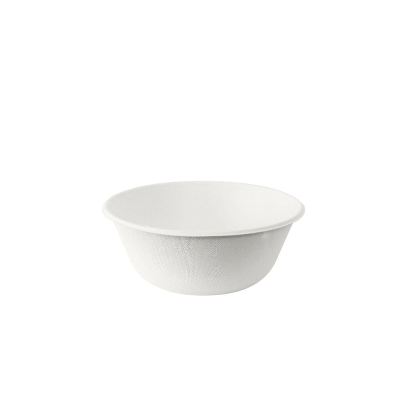 Coppa Bowl 500 ml - uncoated  Weiß Bagasse 140x140x57 | Packung (50 Stück)-zoom-