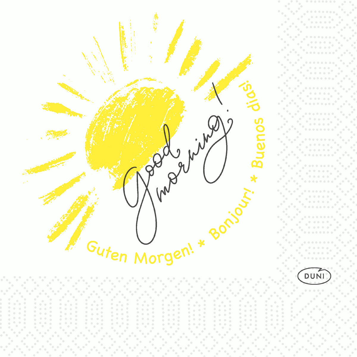 Zellt.-Servietten 24x24 cm, 3-lagig, Love Mornings | Packung (250 Servietten)-1