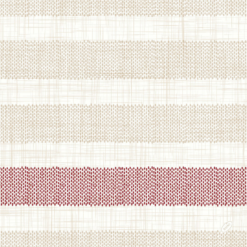 Dunilin Servietten 40x40 cm, Rigato Bordeaux - Hochwertige Tischdeko | Packung (45 Servietten)-zoom-