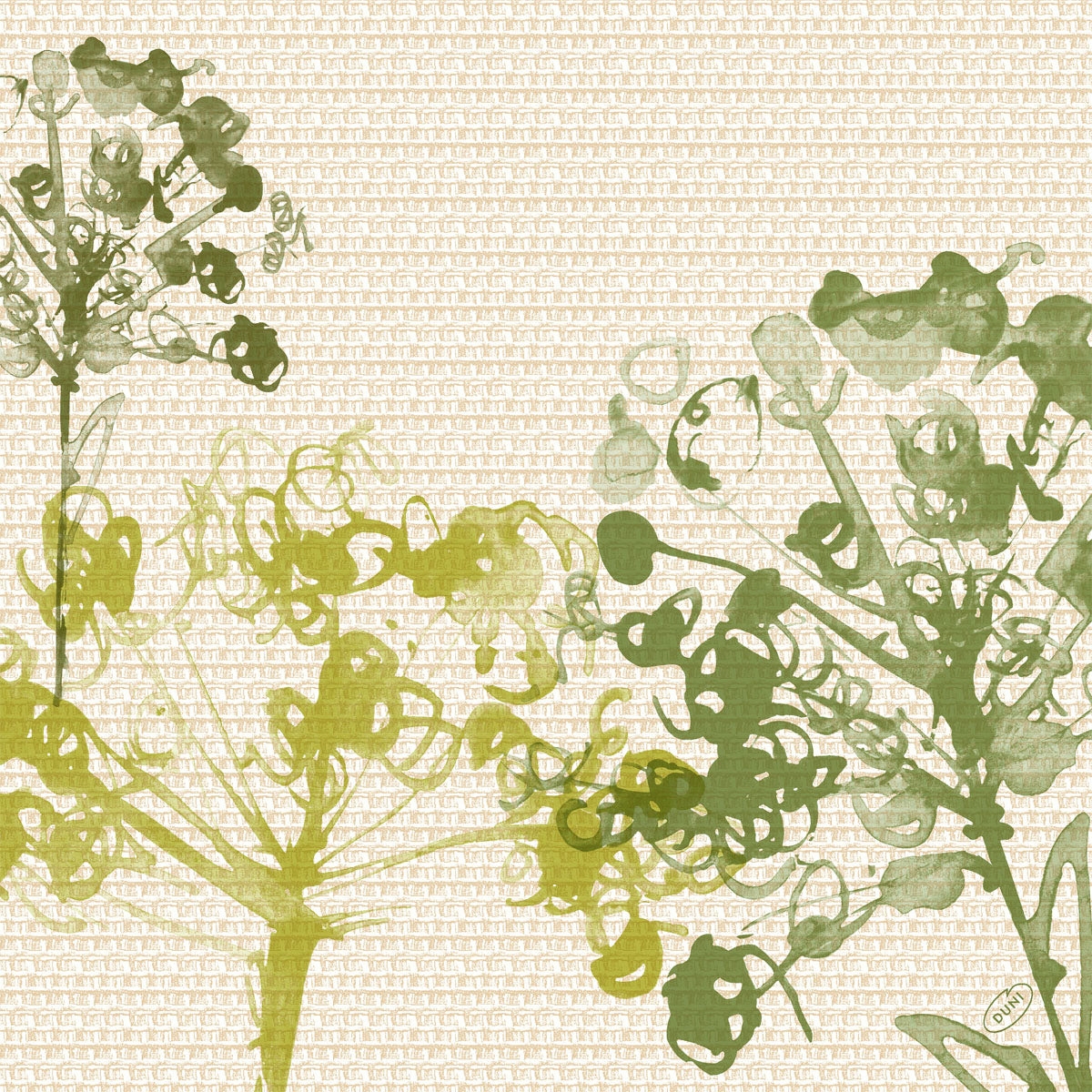 Zellt.-Serv. 40x40 Klassik Green Umbles - Hochwertige Servietten | Packung (50 Servietten)-1