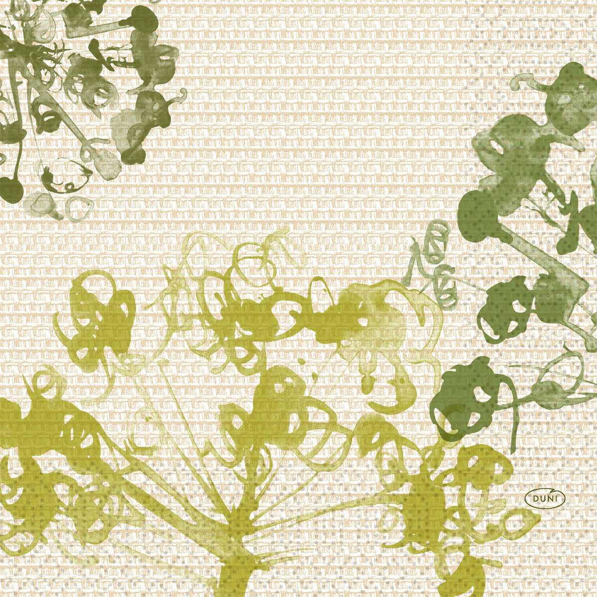 Zellt.-Servietten 33x33 cm, 3-lagig, grün | Packung (50 Servietten)