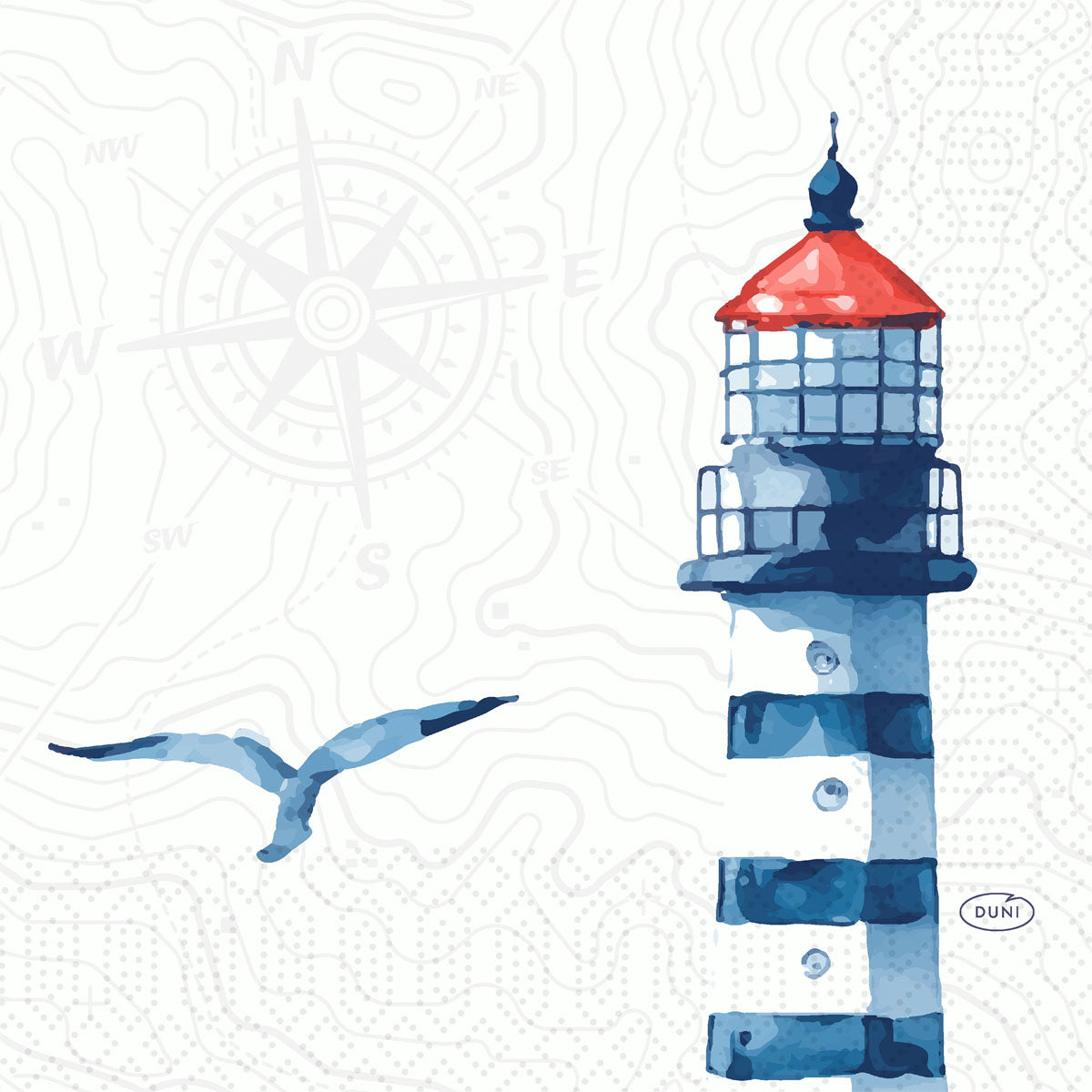 Zellt.-Serv. 33 3lg 1/4 Meer Freude  | Packung (250 Servietten)