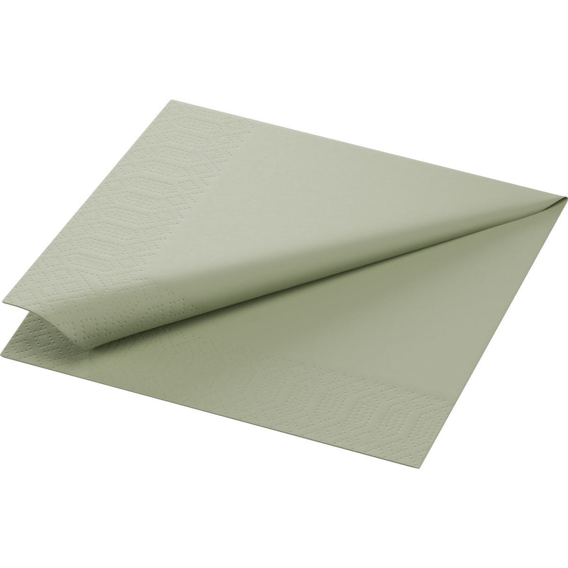 Zellt.Serv.33x33 3lg. 1/4 pistachio green - Hochwertige Servietten | Packung (250 Stück)-zoom-