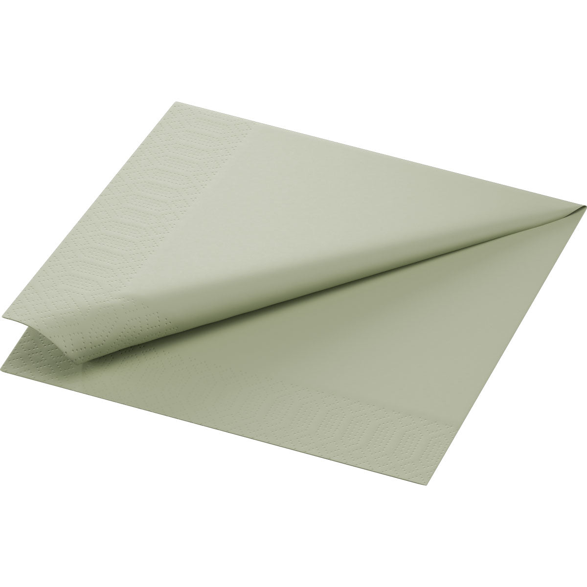 Zellt.Serv.40x40 3lg. 1/4 F. pistachio green - Hochwertige Servietten | Packung (250 Stück)