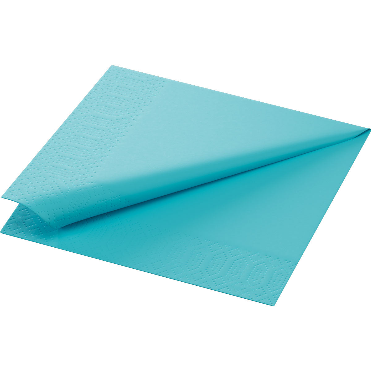 Zellt.Serv.33x33 3lg. 1/4 mint blue Papierservietten | Packung (50 Stück)-1