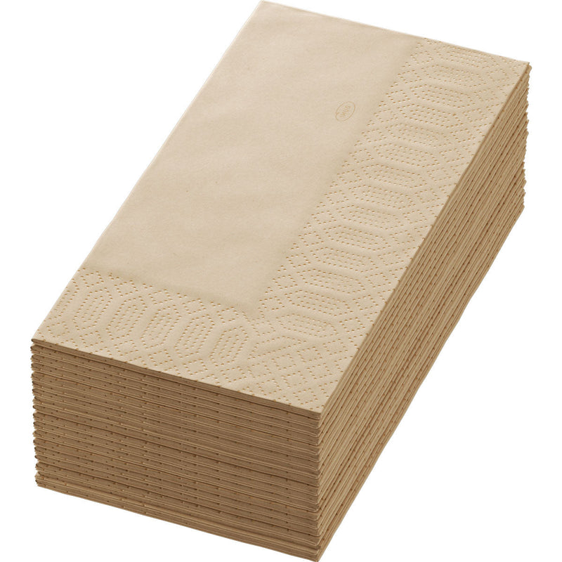 Zellt.-Serv.40x40 3lg 1/8 Meadow natural - Papierservietten | Packung (250 Stück)-zoom-