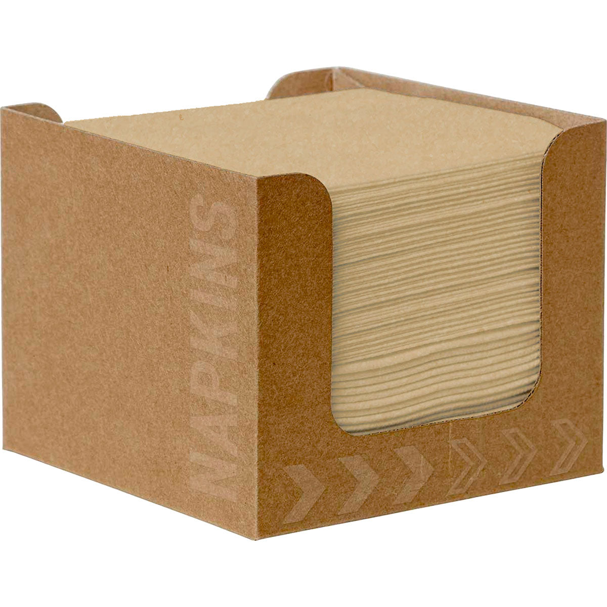 Bio-Dunisoft Serviettenbox 20x20 cm natural brown | Packung (50 Stück)-1