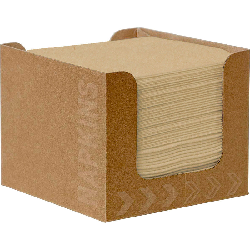 Bio-Dunisoft Serviettenbox 20x20 cm natural brown | Packung (50 Stück)-zoom-