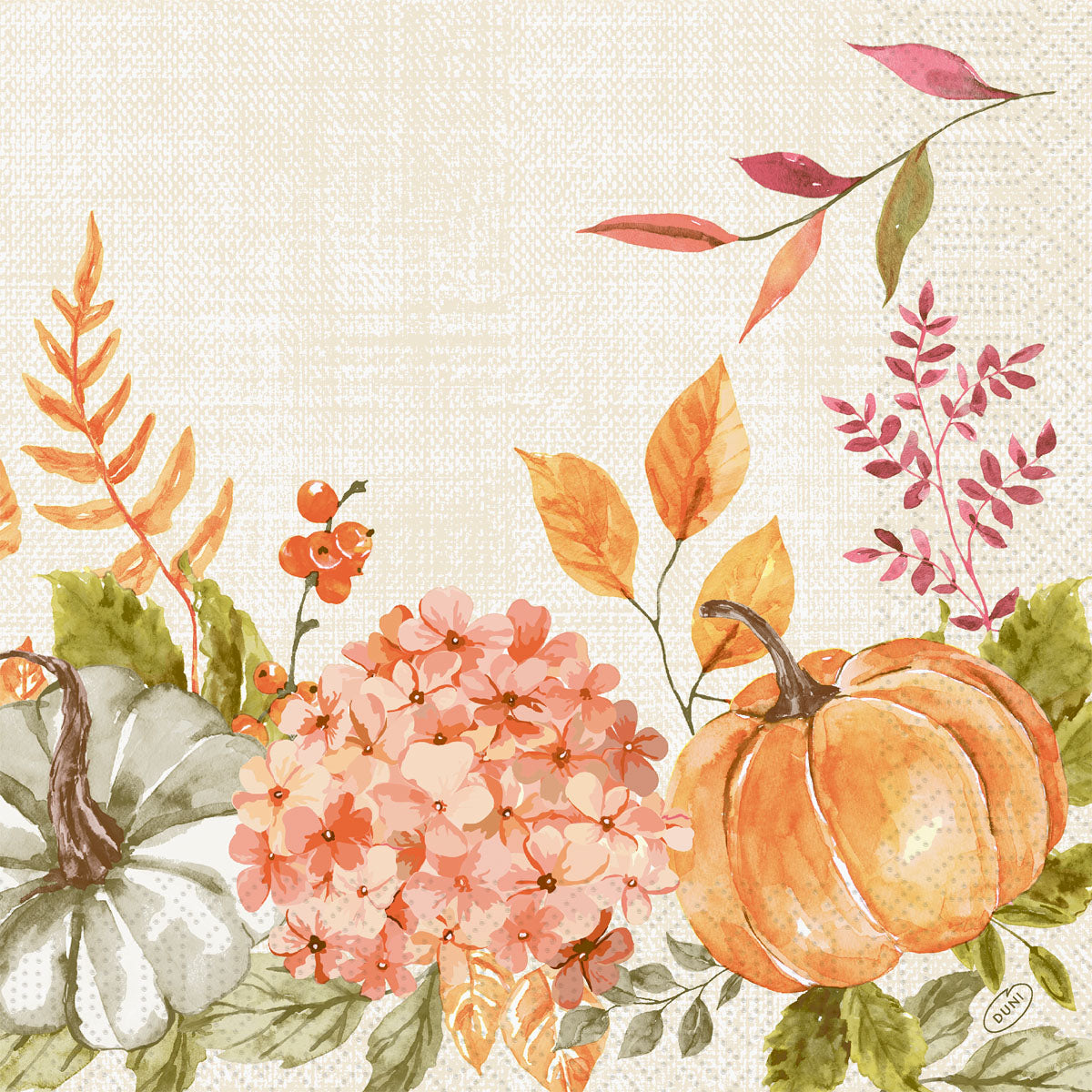 Servietten 40x40 3-lagig 1/4 Spicy Pumpkin | Packung (250 Stück)