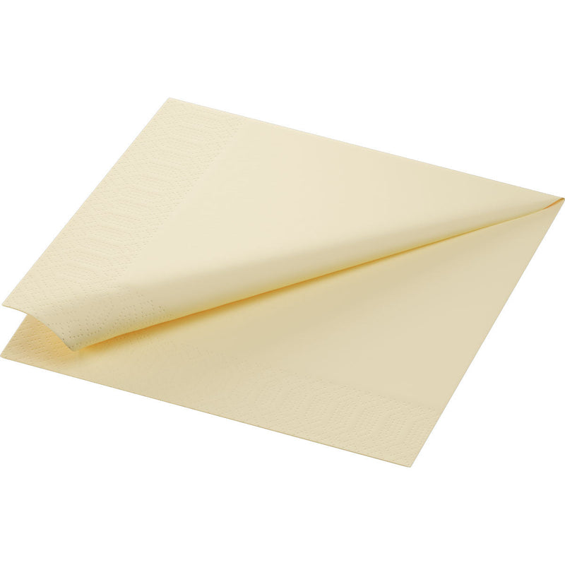 Zellt.Serv.40x40 3lg. 1/4 cream Servietten 40x40 cm 3-lagig | Packung (250 Servietten)-zoom-