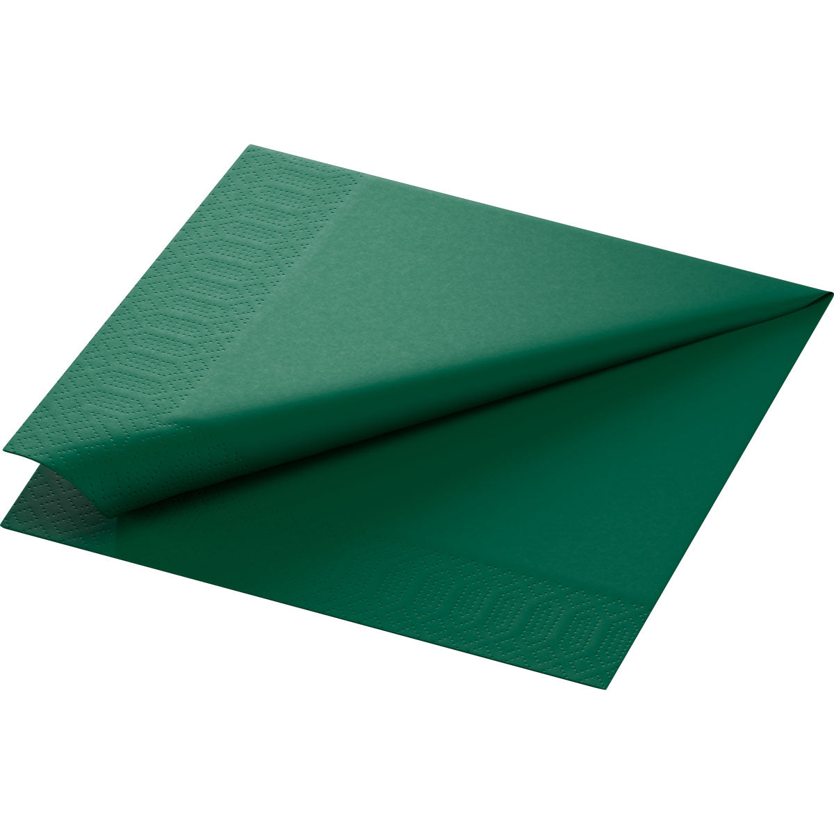 Zellstoff Servietten 40x40 cm 3-lagig 1/4-Falz jägergrün | Packung (250 Servietten)-1