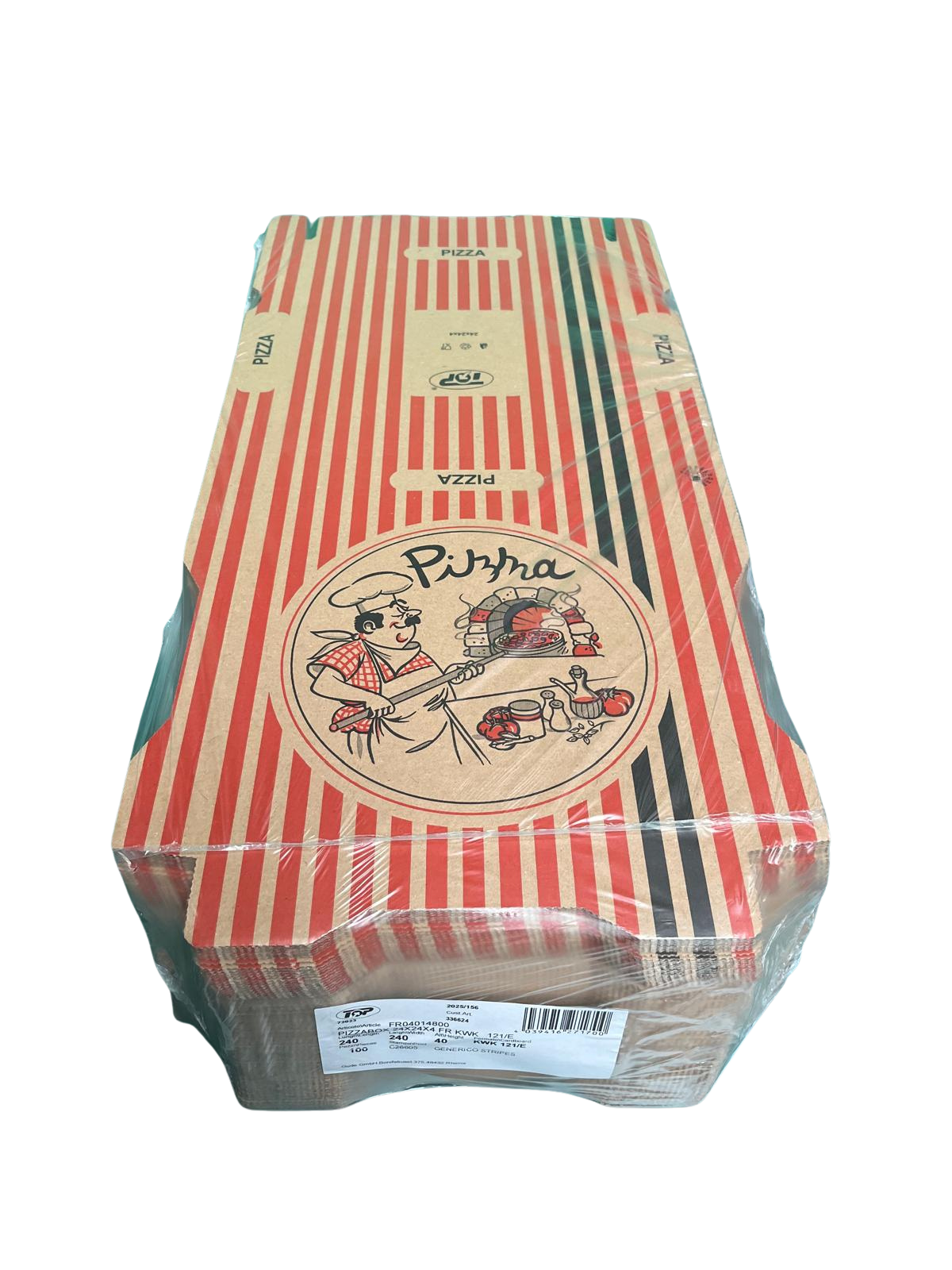 PIZZABOX 24X24X4 KR/KR BRAUN NYC F&T-1