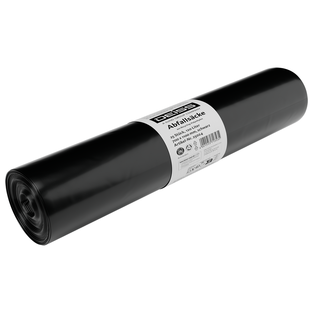 DEISS 25024 - 700x1100 mm Typ 60 schwarz | Rolle (25 Stück)