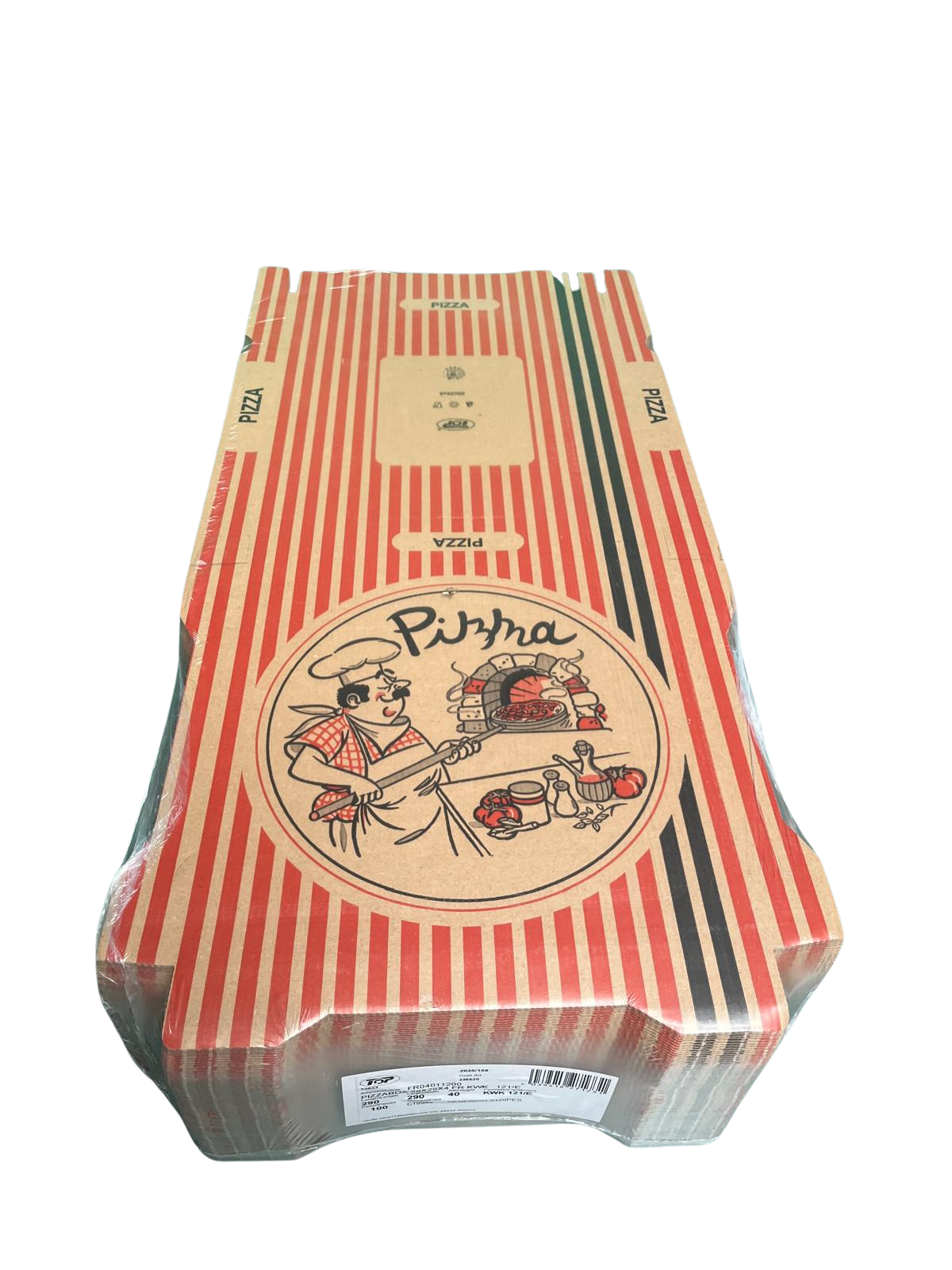 Pizzabox 29x29x4 Braun NYC Kraft 100 Stück
