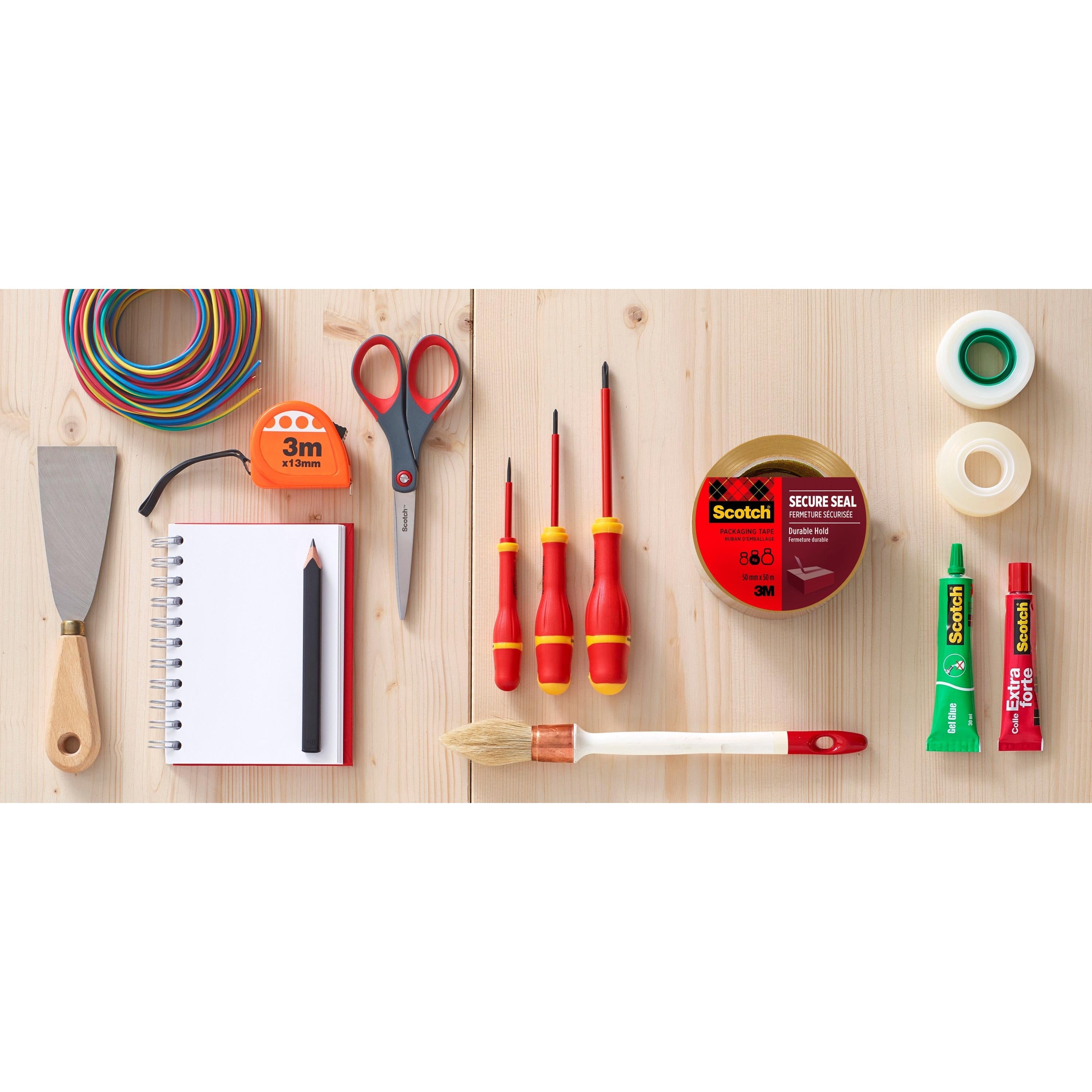 Abroller mit Pistolengriff + Scotch® Verpackungsklebeband für einen sicheren Verschluss, Braun, 50 mm x 66 m, 1 Dispenser + 2 Rollen/Packung | Packung (1 Stück)-zoom-2