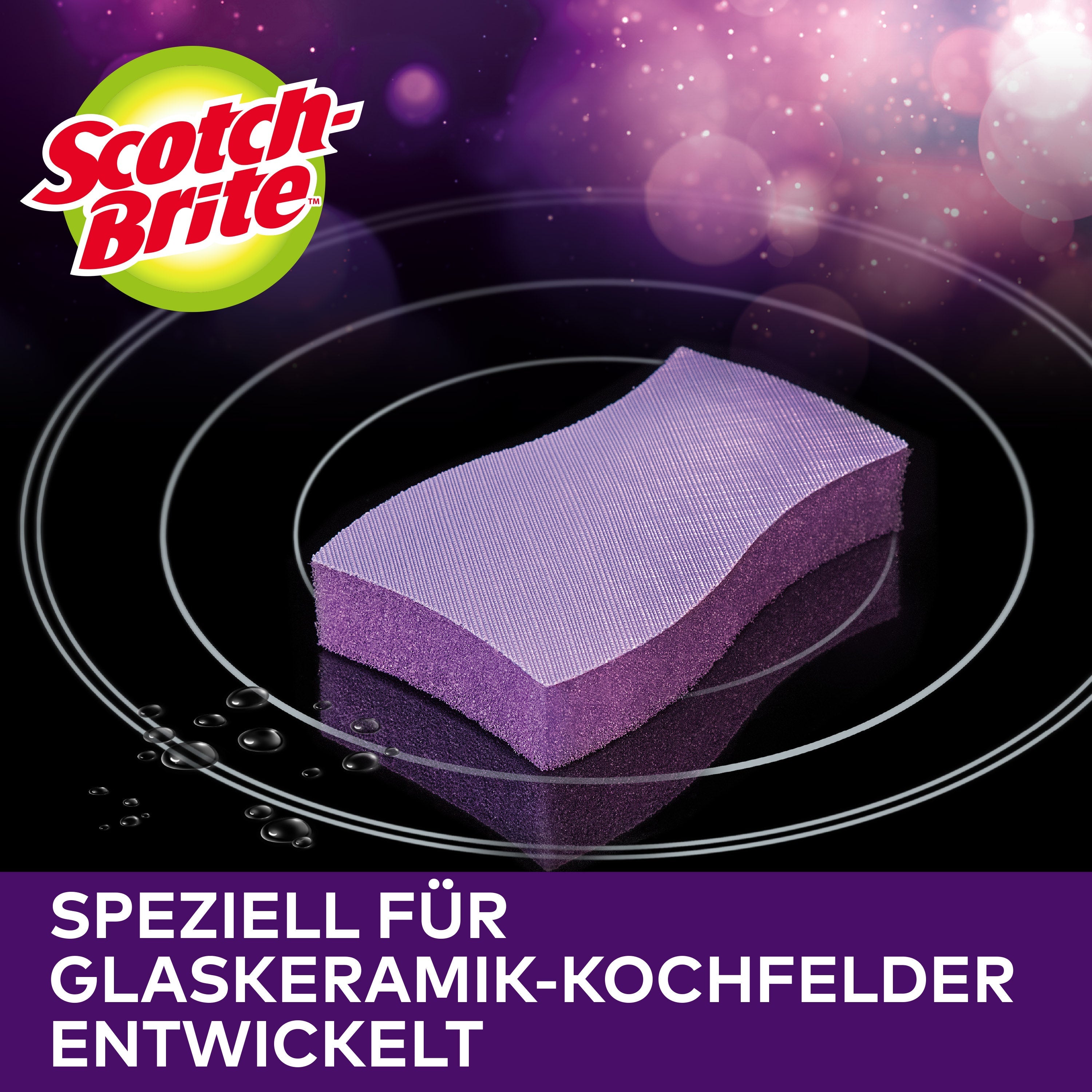 Scotch-Brite™ Glaskeramik-Reinigungsschwamm | Packung (1 Stück)