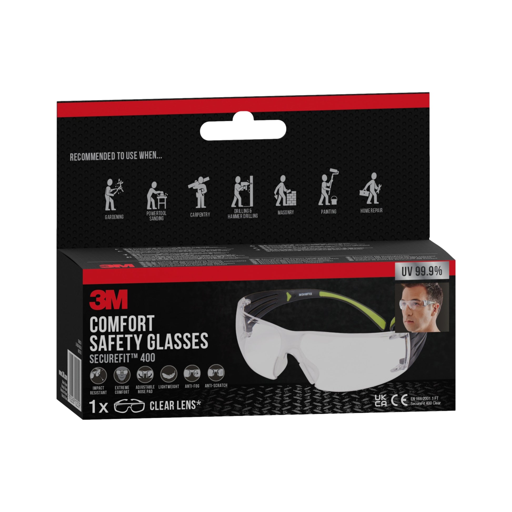 3M™ SecureFit™ Schutzbrille 400-10