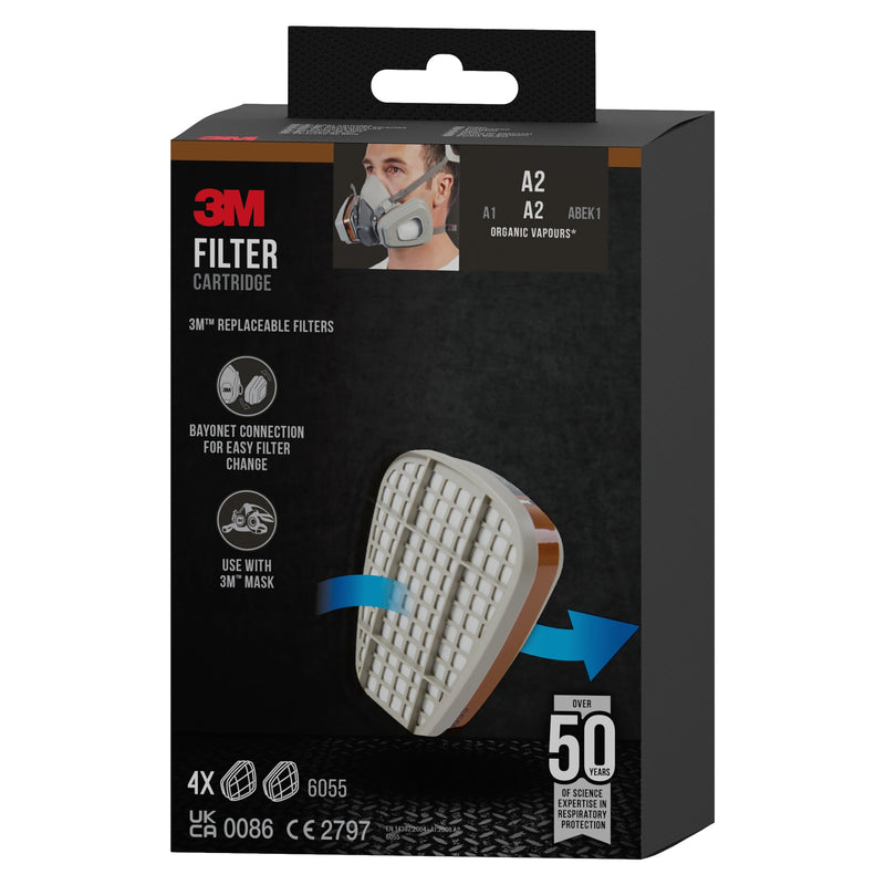 3M™ Filterpatrone 6055, A2 Organische Dämpfe-zoom-
