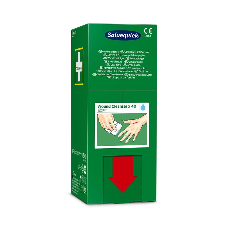 Salvequick savett wundreiniger (0,9% naci, steril) 40 stück | Packung (40 Stück)