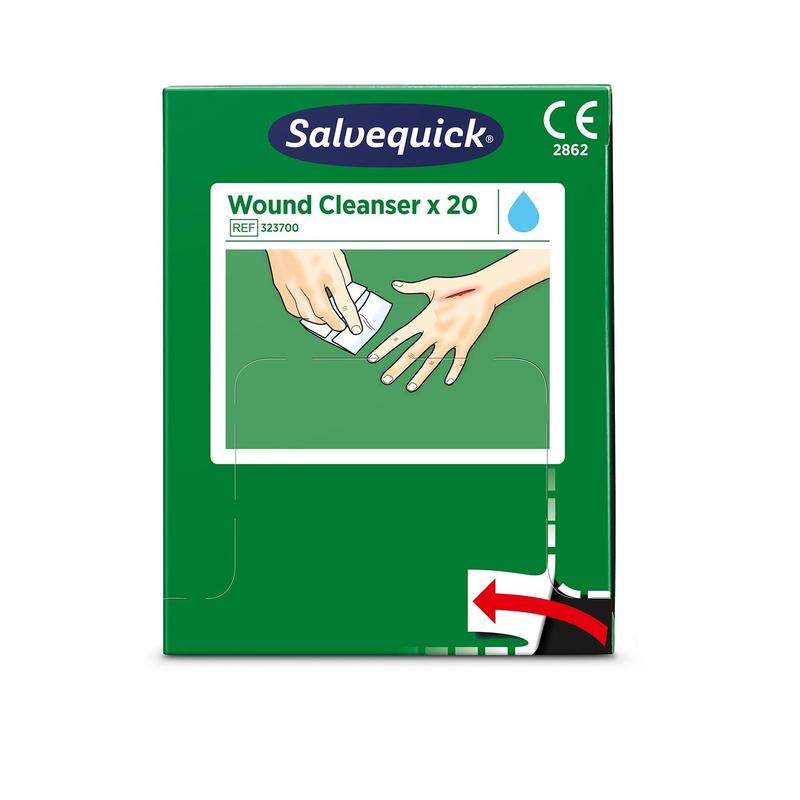 Salvequick savett wundreiniger (0,9% naci, steril) 20 stück | Packung (20 Stück)