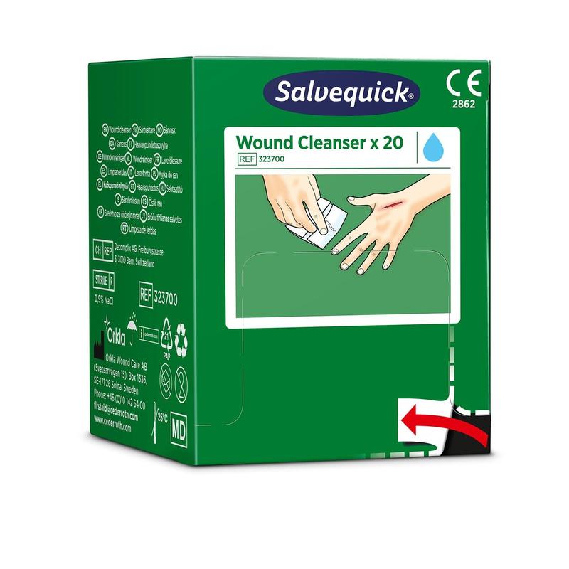 Salvequick savett wundreiniger (0,9% naci, steril) 20 stück | Packung (20 Stück)-zoom-2