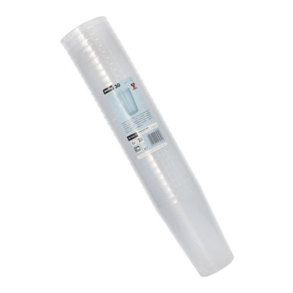 Starpak Mehrweg-Plastikbecher PP 0,5 l Ø 9,1 cm · 14 cm unzerbrechlich | Schrumpffolie (30 Stück)