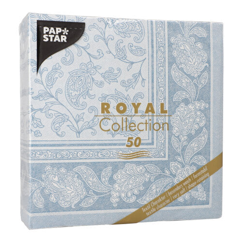 PAPSTAR 50 Servietten "ROYAL Collection" 1/4-Falz 40 x 40 cm blau-4
