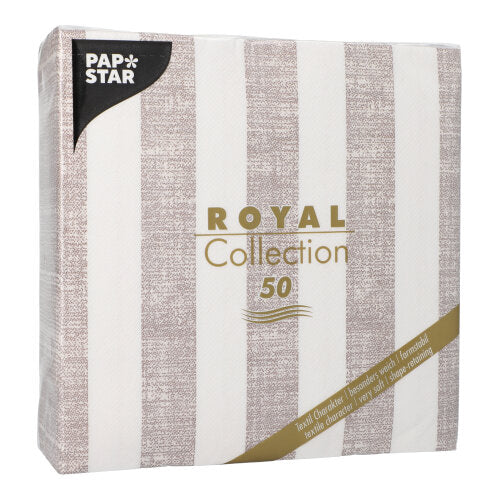 PAPSTAR 50 Servietten "ROYAL Collection" 1/4-Falz 40 x 40 cm mocca-5