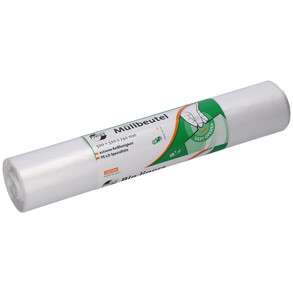 DEISS 39001 - 320+320x740 mm transparent | Packung (50 Stück)-1