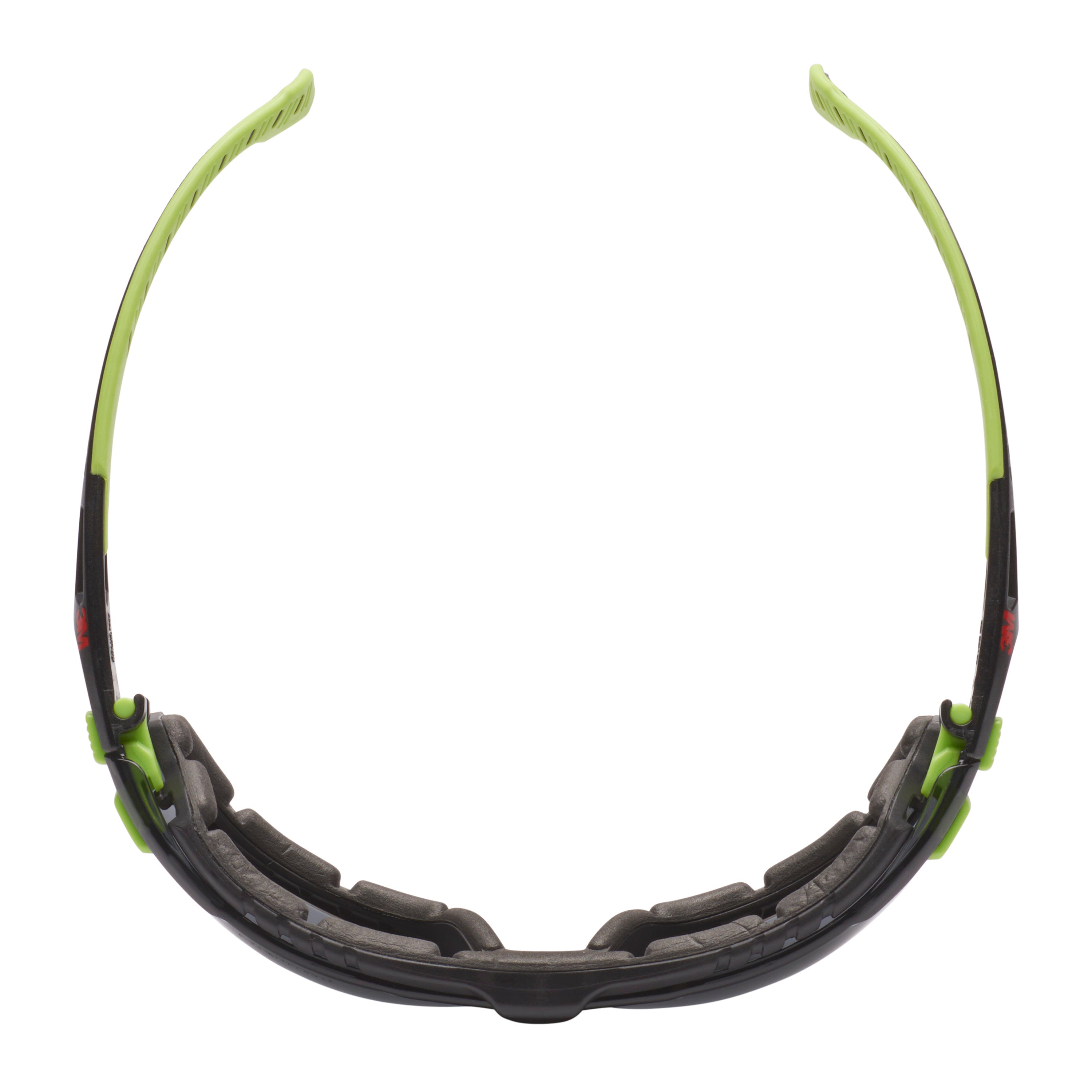 3M™ Solus™ Schutzbrille 1000, Scotchgard™ Protector Antibeschlag-Beschichtung, Grün/Schwarz mit aufsteckbarer Schaumstoffdichtung, graues Glas | Packung (1 Stück)-zoom-10