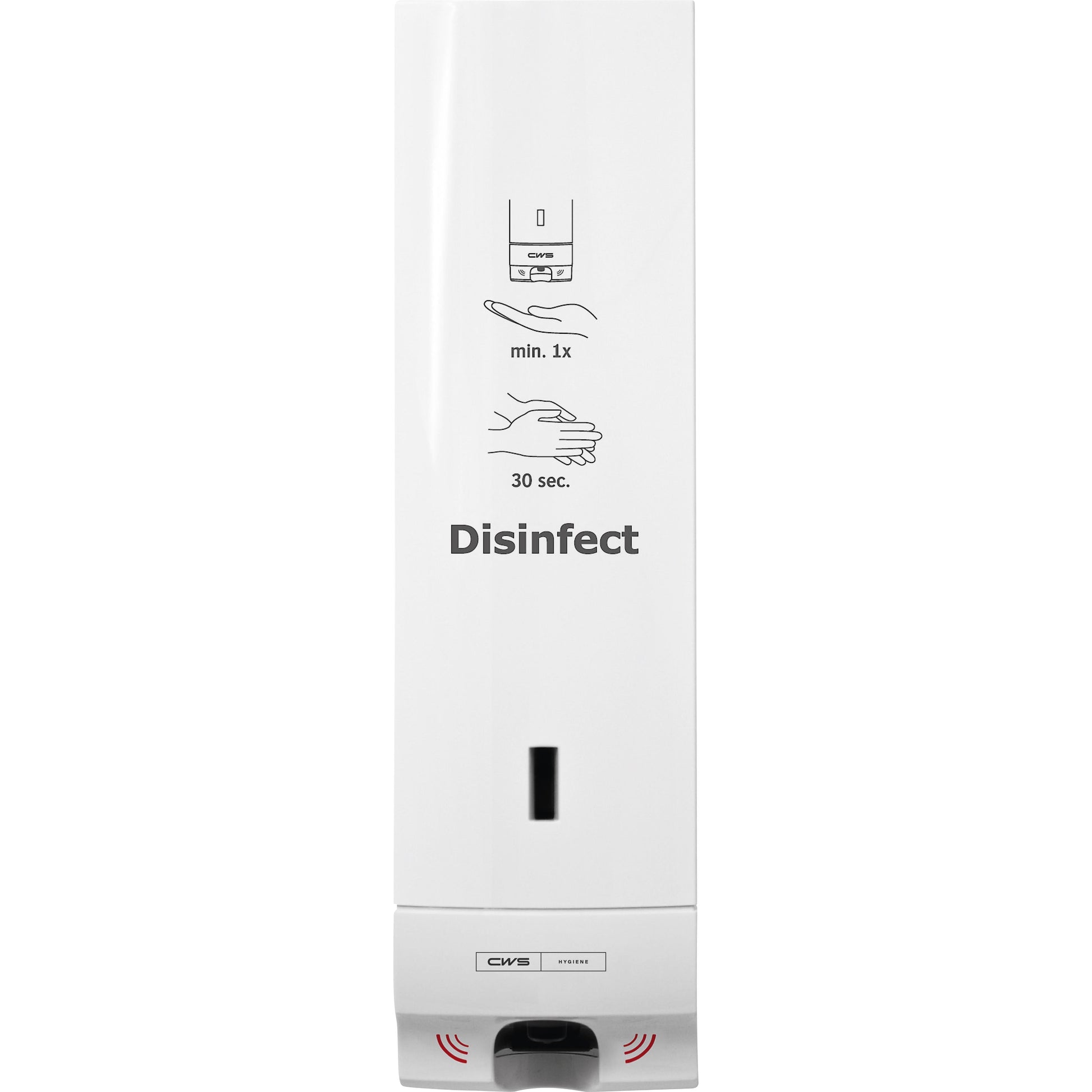 CWS ParadiseLine Desinfektionsmittelspender Disinfect Non touch, mit Panel weiß | 1 Stück-1