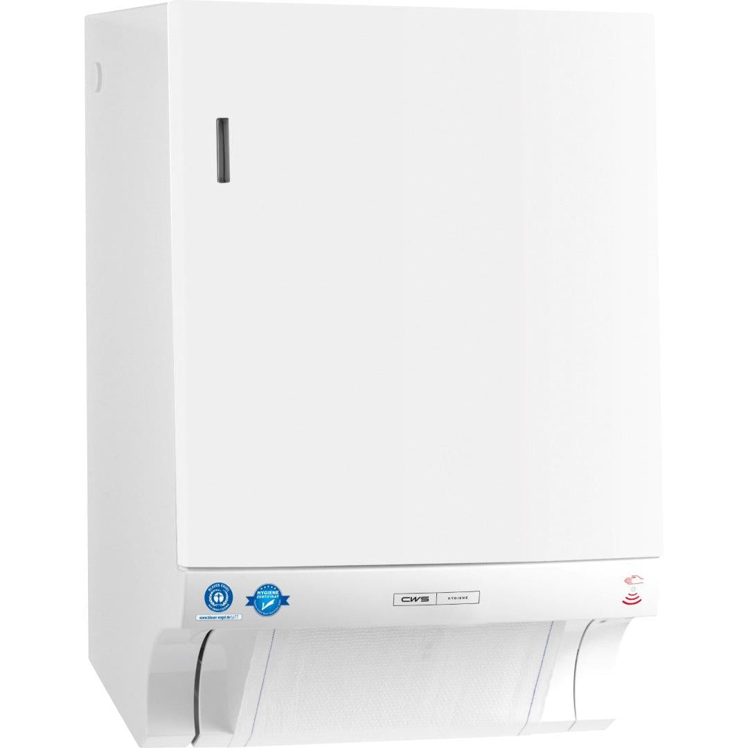 CWS ParadiseLine Stoffhandtuchspender Dry Slim Non-Touch, inklusive Panel weiß | 1 Stück-3
