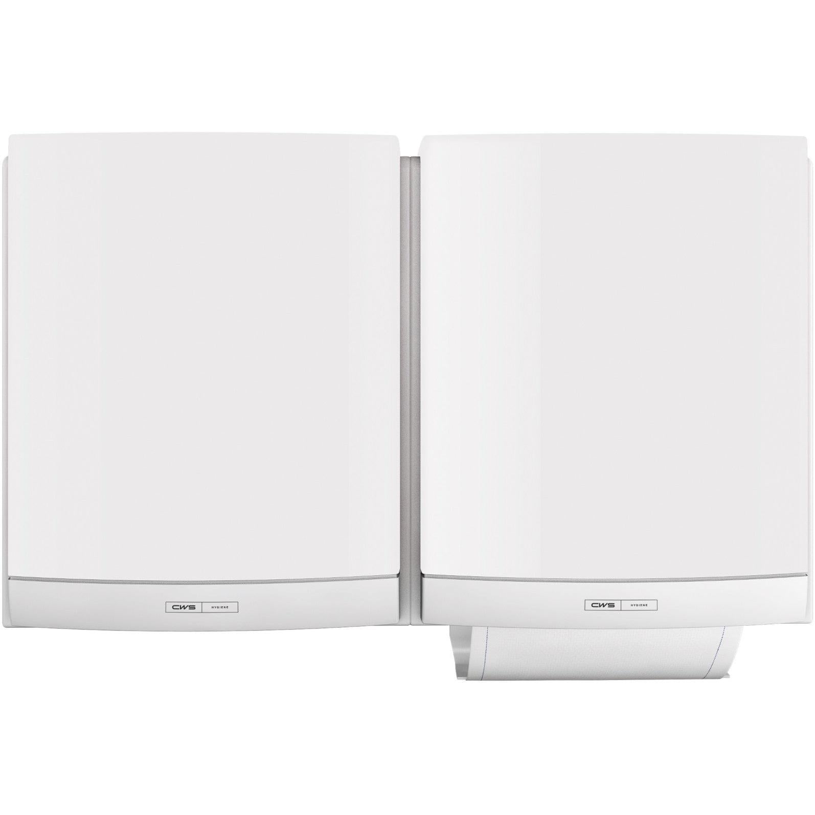 CWS ParadiseLine Stoffhandtuchspender DUO inklusive Panel Weiß | 1 Stück-1