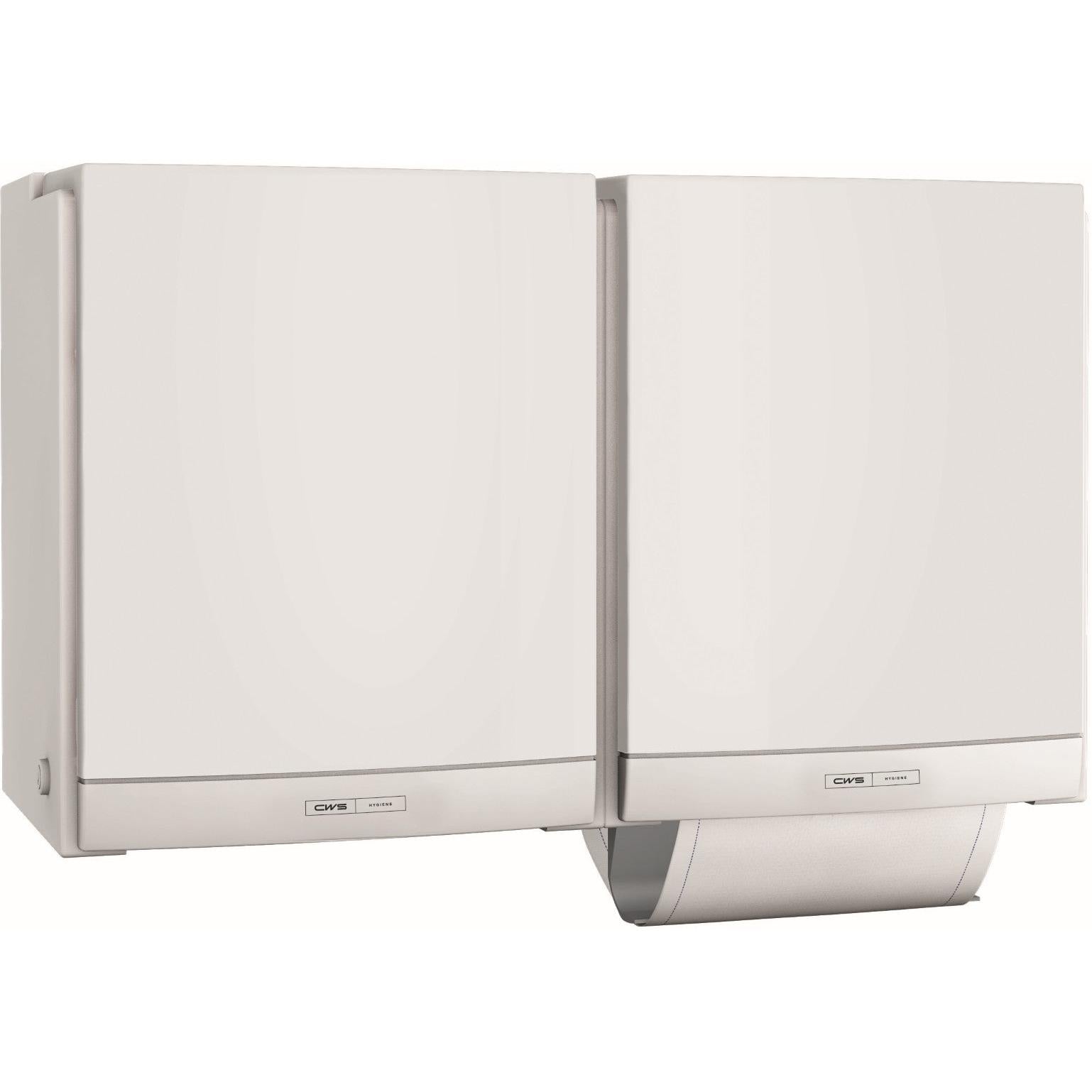 CWS ParadiseLine Stoffhandtuchspender DUO inklusive Panel Weiß | 1 Stück-zoom-3