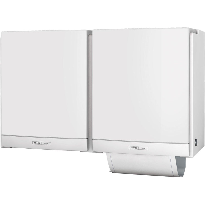 CWS ParadiseLine Stoffhandtuchspender DUO inklusive Panel Weiß | 1 Stück-zoom-