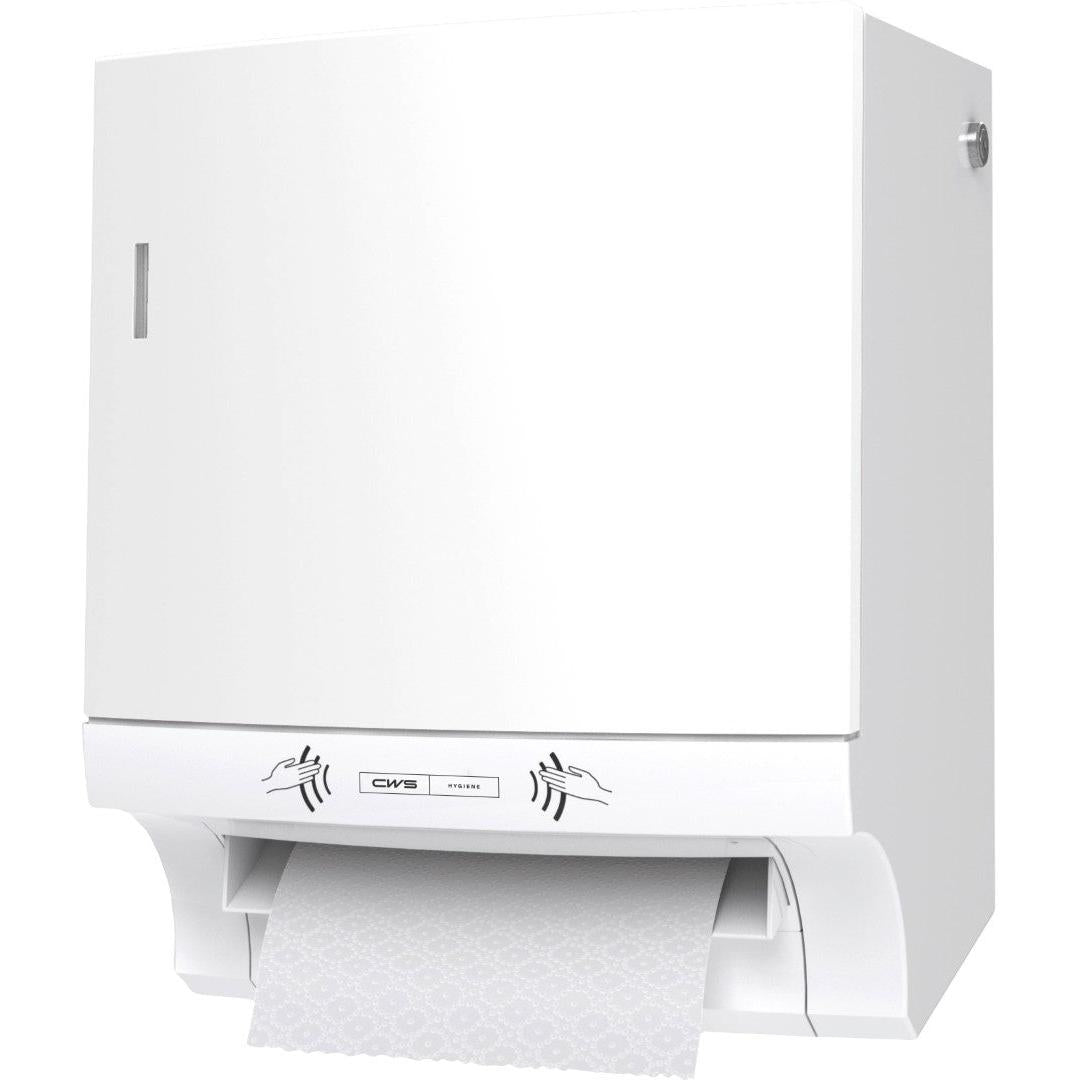 CWS ParadiseLine Papierhandtuchrollenspender Paperroll NT inklusive Panel Weiß | 1 Stück-3