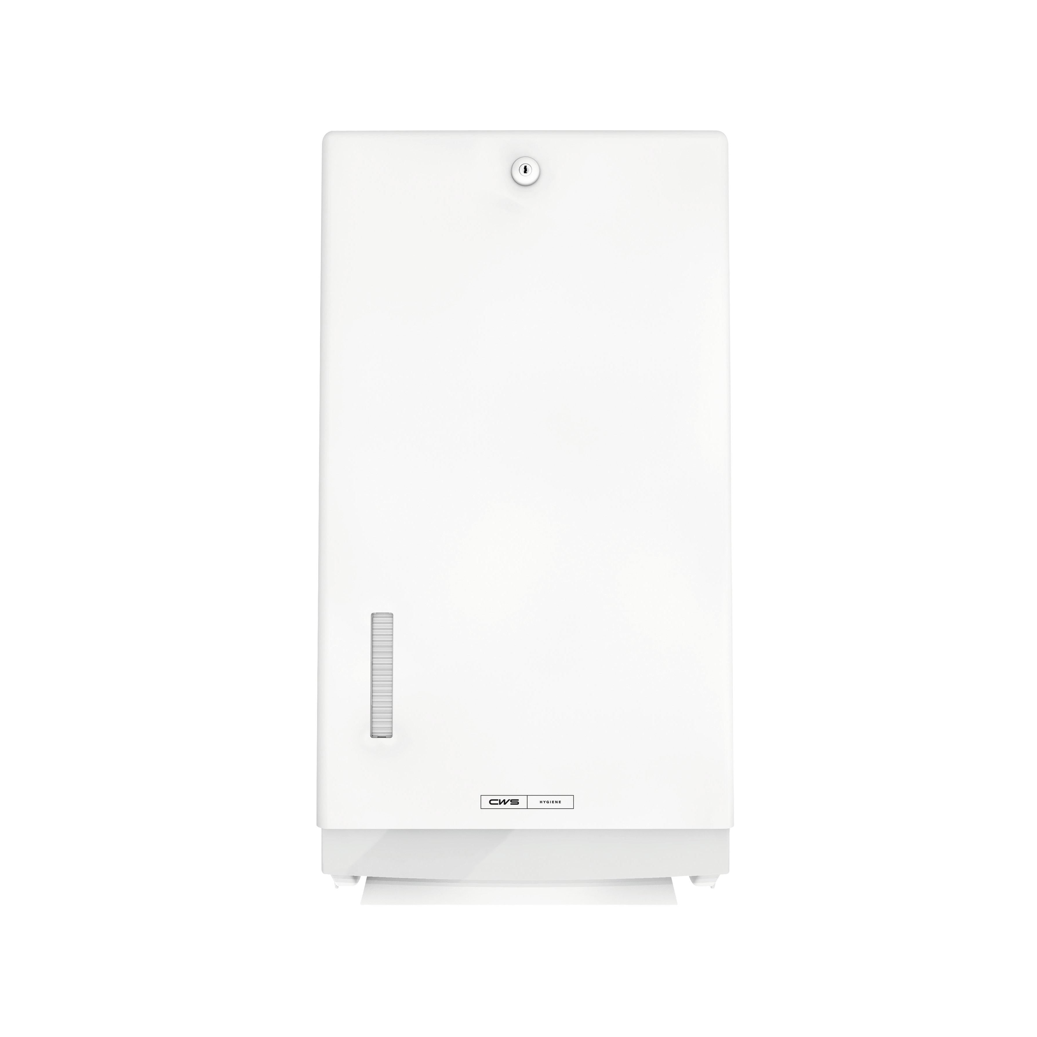 CWS ParadiseLine Faltpapierhandtuchspender Paper Universal, weiß - mit Schloss | 1 Stück