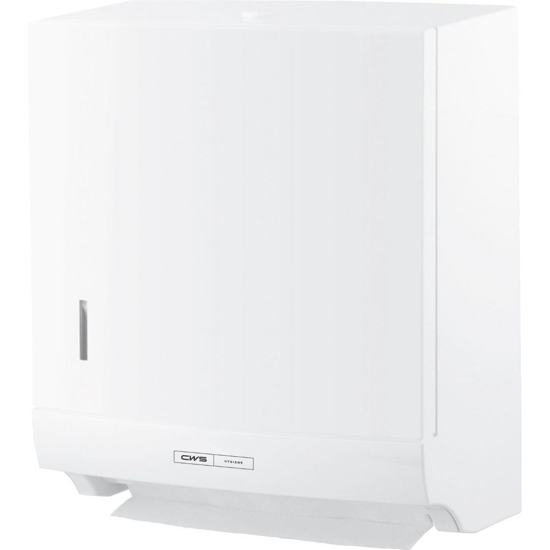 CWS ParadiseLine Faltpapierhandtuchspender Paper Slim inklusive Panel Weiß - mit Schloss | 1 Stück-zoom-3