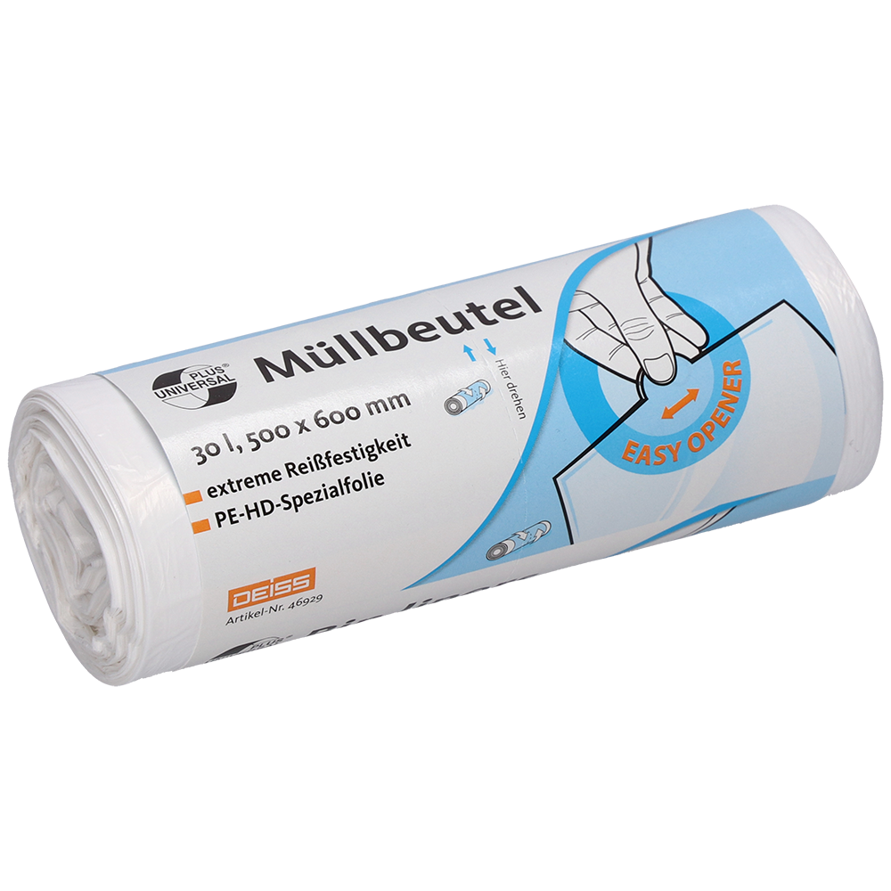 DEISS Müllbeutel 500x600 mm aus HDPE 30 Liter-zoom-3
