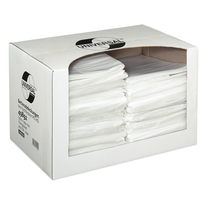 DEISS 49892 - Bettenabdeckungen 3200x950x0,01 mm transparent  | Karton (200 Stück)-zoom-