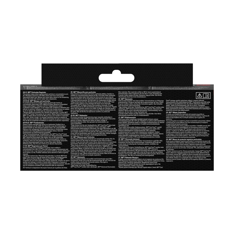 3M™ Aura™ Comfort Cool Flow™ Partikelmaske 9322+, FFP2, mit Ventil-zoom-