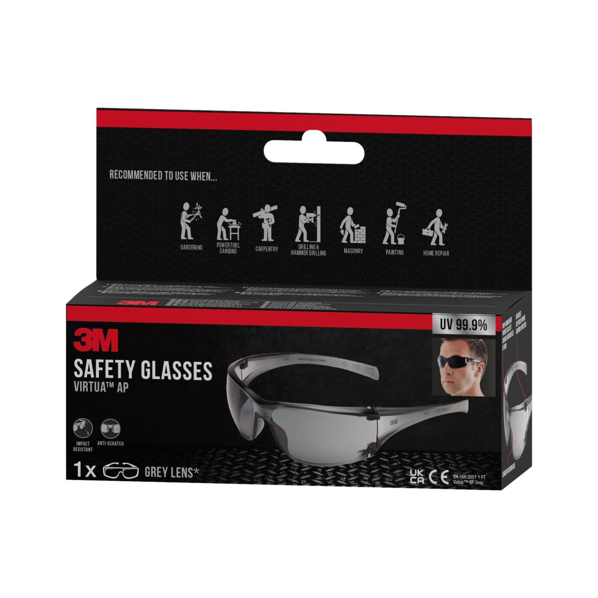 3M™ Virtua™ AP Schutzbrille, graues Glas | Packung (1 Stück)-6