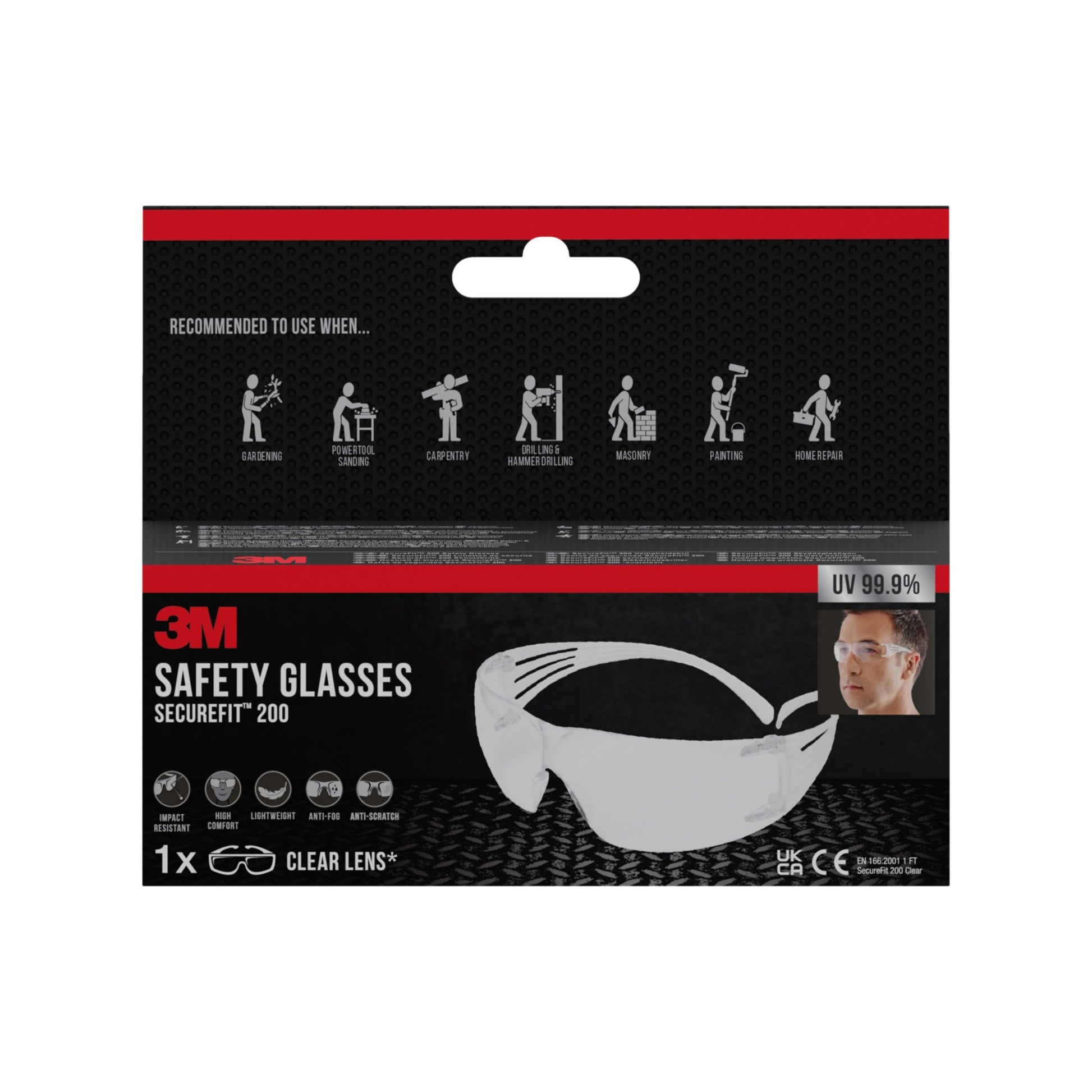 3M™ SecureFit™ Schutzbrille 200-2