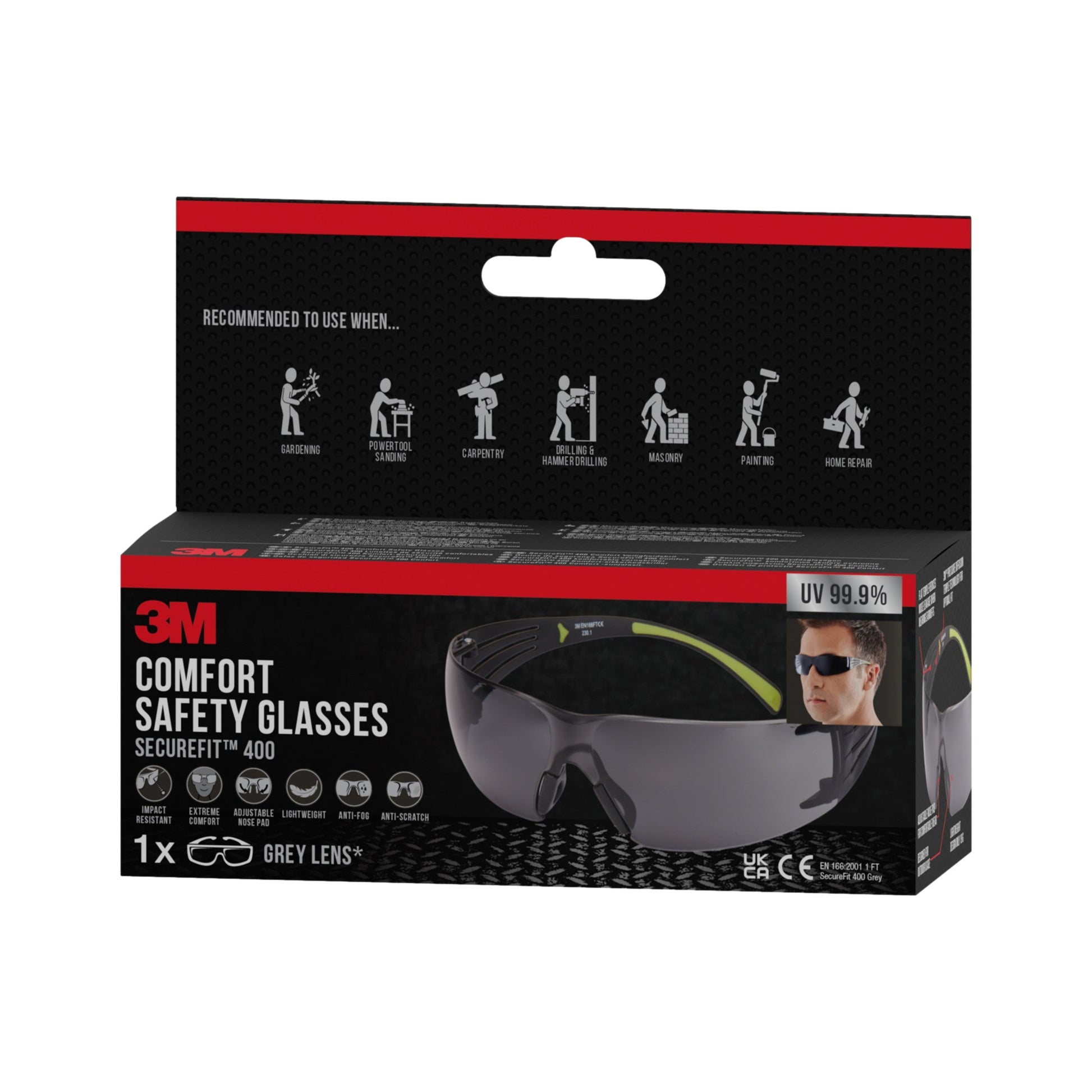 3M™ SecureFit™ Schutzbrille 400-13