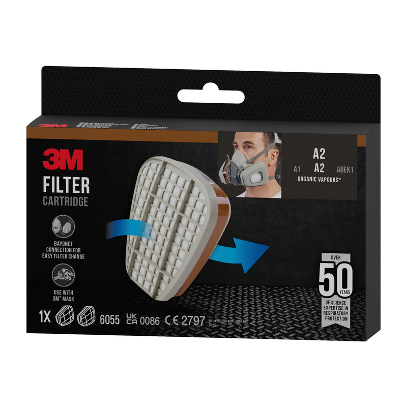 3M™ Filterpatrone 6055, A2 Organische Dämpfe-zoom-