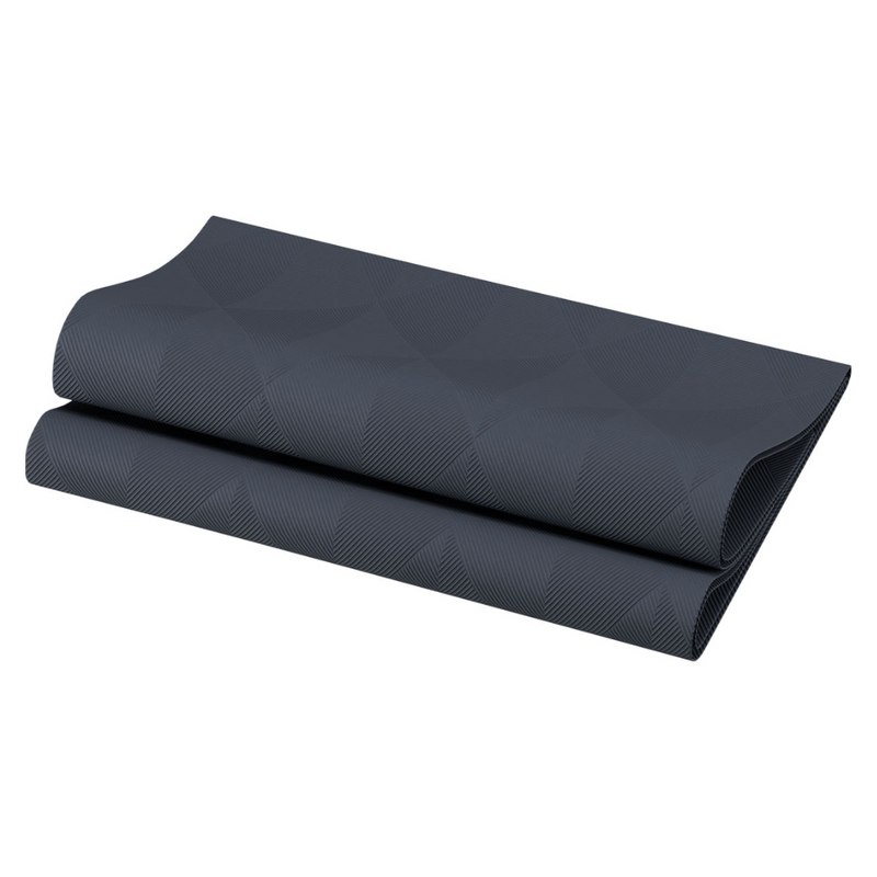 Elegance Servietten 40x40 cm, Crystal Schwarz - Hochwertige Tischdeko | Packung (40 Servietten)-zoom-